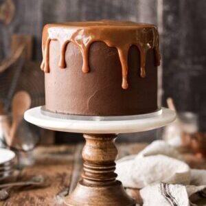 Chocolate Caramel Toffee Cake