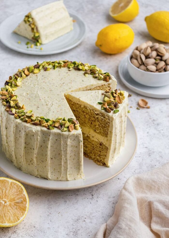 Passionfruit and Pistachio Cake