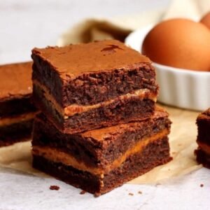 Peanut Butter Stuffed Brownies